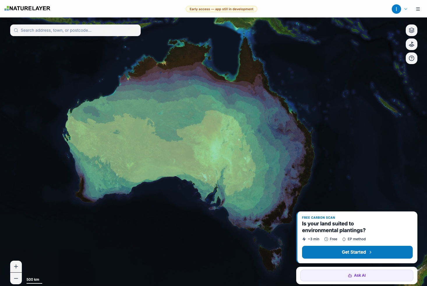 National rainfall data layers from Bureau of Meteorology